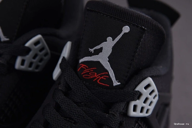 4 SE Black Canvas Retro Jordan DH7138-006 0317